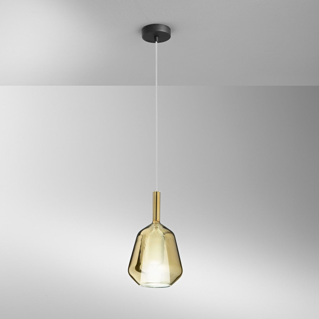Sospensione componibile vetro soffiato D.18cm 1XE27 non incl. Pirex Sospensione componibile vetro soffiato D.18cm 1XE27 non incl. Pirex